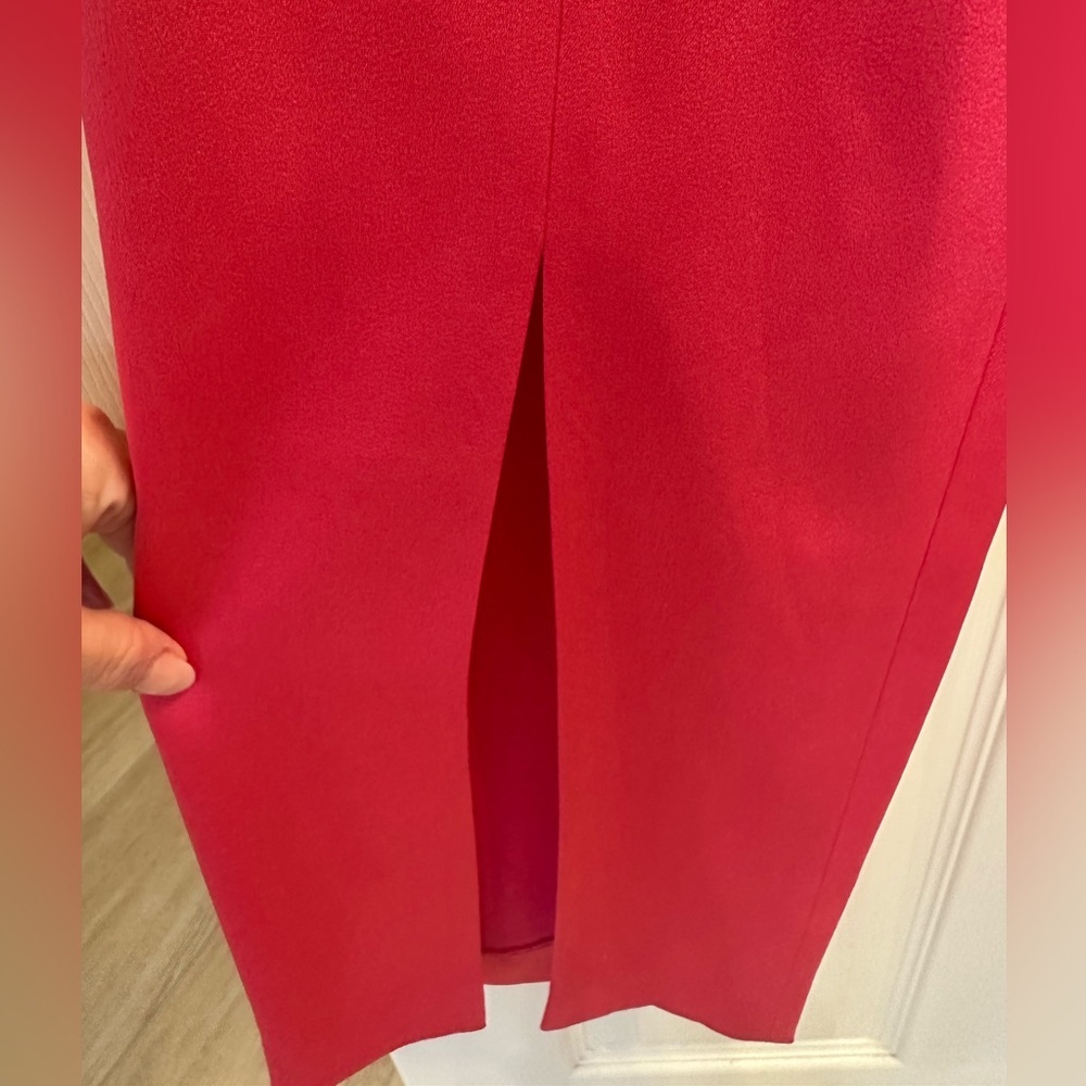 Alice + Olivia Jody Satin High Waist Slit Front Pants Size 8 EUC - Picture 10 of 10